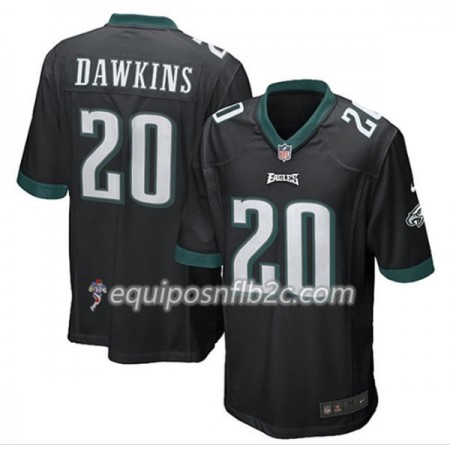 Camiseta Hombre NFL Philadelphia Eagles Brian Dawkins 20 Nike Negro